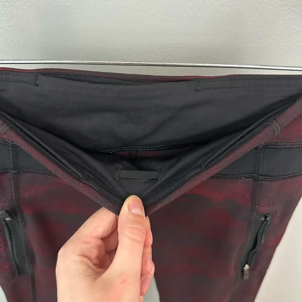 Lululemon Inspire Tight II Size 4 Power Luxtreme Hazy Days Black Deep Rouge - Picture 9 of 16